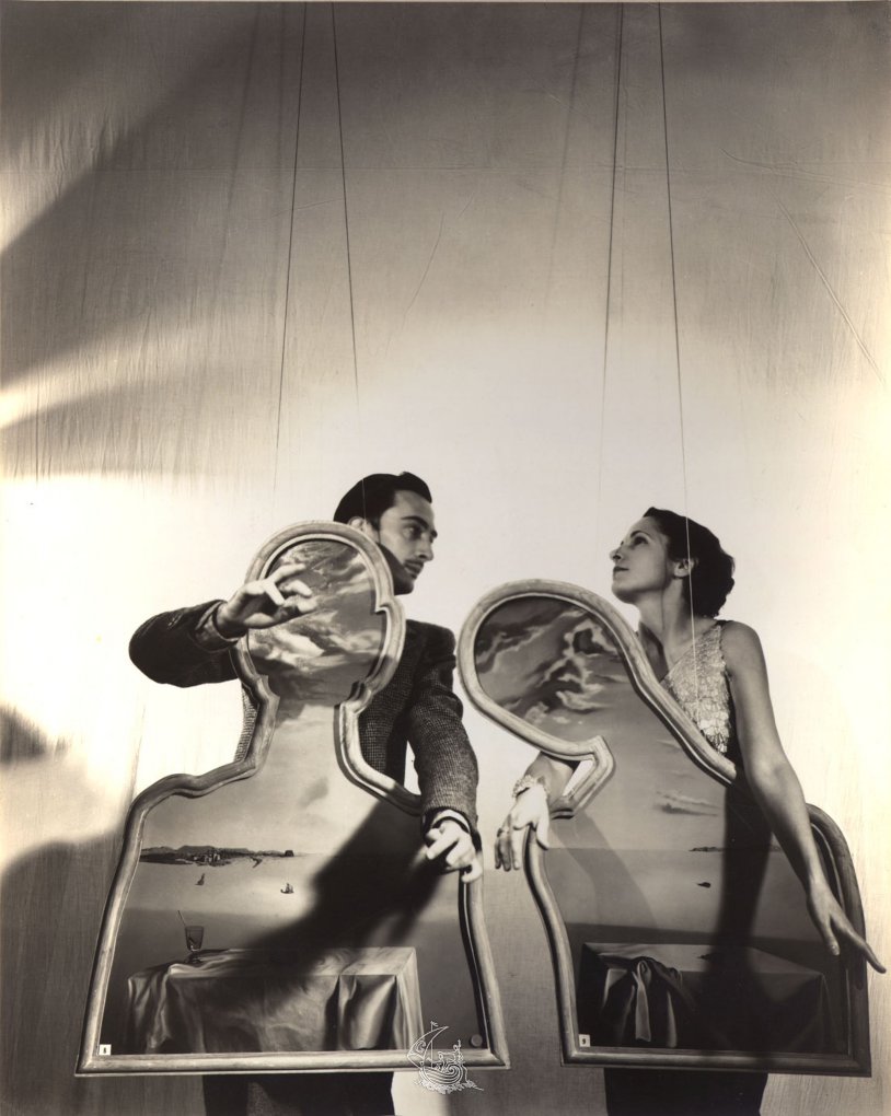Cecil Beaton, Salvador Dalí and Gala with A Couple with Their Heads Full of Clouds, 1936